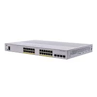 CBS350 24x10/ 100/ 1000 PoE+ ports 195W power budget, 4x 1Gb SFP uplink, Fanless, Mounting Kit, CBS350-24P-4G (CBS350-24P-4G-CN)