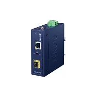медиа конвертер/ PLANET IGT-815AT IP30 Compact size Industrial 100/1000BASE-X SFP to 10/100/1000BASE-T Media Converter (-40 to 75 C, LFP Supported)