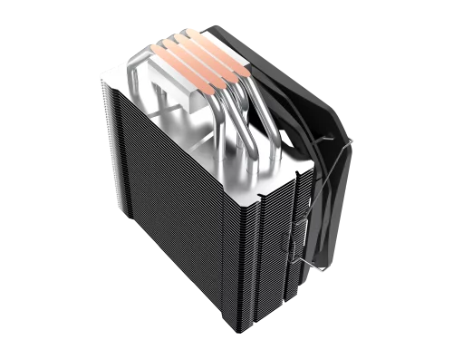 Кулер для процессора/ CPU Cooler PCCooler PALADIN 400 (200W, 4-pin PWM, 157mm, Al/Cu, 4x6mm, 1x130mm, 76.85CFM, 29dBA, 1600RPM, S: 1851/1700/1200/115X, AM5/AM4, silver, black) фото 6