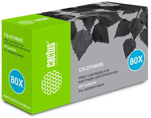 Картридж лазерный Cactus CS-CF280XS CF280X черный (6900стр.) для HP LJ Pro 400/M401/M425
