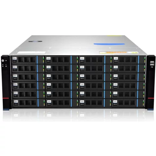 Серверный корпус/ Gooxi RMC4124-670-HSE-D 4U 24bay chassis ,Expander backplane rear 2*2.5SAS/ SATA 1300W 1+1 EU power cables rail kit (0.94.004.0032)