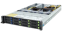 Шасси серверное Gigabyte Server Platform R283-ZF0 Rev. 3x / 2U / 2xAMD (9004/ 9005) / 2xHS / 24xDIMM / 8xLFF NVMe/ SAS/ SATA + 4xLFF SAS/ SATA / 4xGPUs DS / 1xOCP 3.0 / 1xFHHL / 2x2700W / Rails / 1Y (R283-ZF0-AAL1)