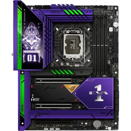 Материнская плата ASUS ROG MAXIMUS Z690 HERO EVA (90MB1BX0-M0EAY0) Материнская плата ASUS ROG MAXIMUS Z690 HERO EVA, LGA1700, Z690, 4*DDR5, HDMI, 2xUSB Type-C, SATA3, M2, Audio, Gb LAN, USB 3.2, COM*1 header (w/ o cable), ATX; 90MB1BX0-M0EAY0