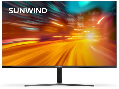 Монитор SunWind 27 SUN-M27BA103 черный IPS 5ms 16:9 HDMI M/ M матовая 250cd 178гр/ 178гр 1920x1080 75Hz VGA DP FHD 3.2кг
