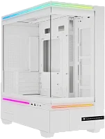 Корпус без блока питания/ Case Thermalright M10 Vision, Mini-Tower, TG, LCD, ARGB, no fans, 2xUSB-A 3.0, 1xUSB Type-C, mATX, mITX White (TL-M10 VISION WHITE)