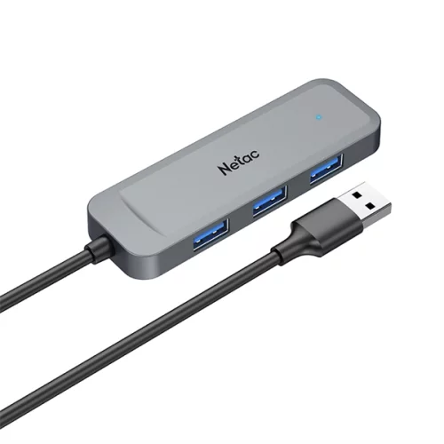 USB-концентратор Netac USB Hub WF11, USB-A to USB3.0*4 (repl. NT08WF11-30GR) (WF11GYCN)