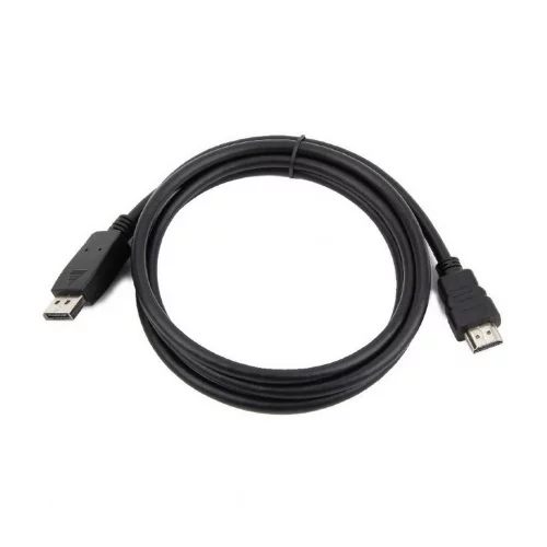 Cablexpert Кабель DisplayPort->HDMI, 7.5м, 20M/ 19M, черный, экран, пакет (CC-DP-HDMI-7.5M)