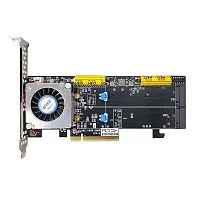 RAID-контроллер Areca ARC-1686-2NOD PCIe 4.0 x8 Low Profile, 2 x M.2 Connector, Tri-mode interface at each M.2 bays - 12Gb/ s SAS/ SATA / Gen 4.0 PCIe (NVMe), RAID 0,1,10,JBOD, Hold-up Supercapacitor Onboard, RTL