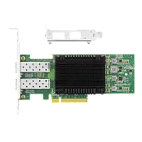 Сетевая карта/ PCI-E x8 25G Dual port SFP28 Server Network Card (LRES1054PF-2SFP28)