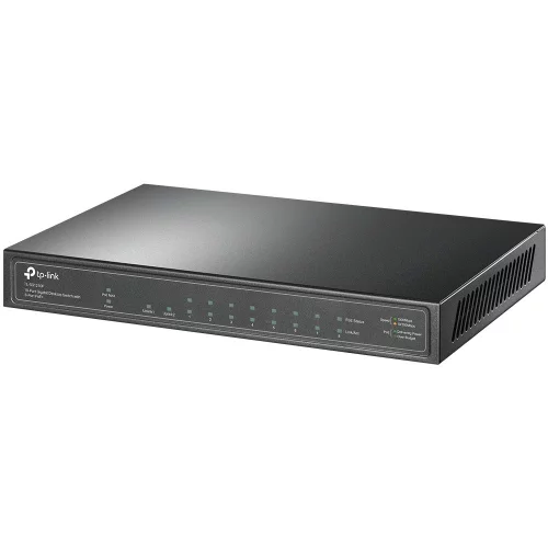 Коммутатор/ 8-port gigabit Unmanaged PoE+ Switch with 1 Gigabit RJ-45 + 1 SFP uplink ports, desktop mount, 8 802.3af/at compliant PoE+ ports, 1 Gigabit RJ-45 + 1 SFP uplink ports (TL-SG1210P) фото 3