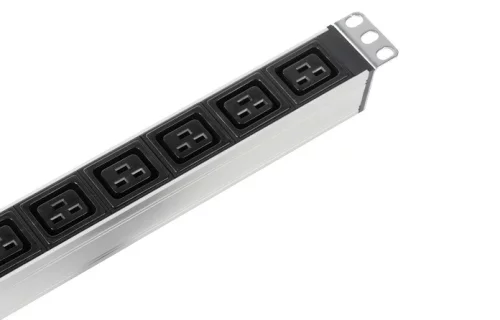 Блок розеток Rem-16 с авт. 16А, 6 IEC 60320 C19, 16A, алюм., 19