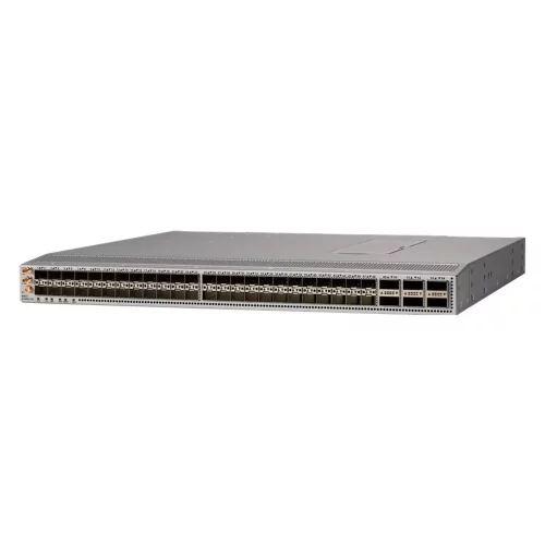 Nexus 9300 Switch with 48x 1/ 10/ 25Gb SFP+, 6x 40/ 100Gb QSFP28, 2x 650W PI, 4x FAN 35C PI, 1U Rackmount Rails, Layer 2/ 3, 6 Core CPU, DRAM 32GB, SSD 128GB (N9K-C93180YC-FX3)