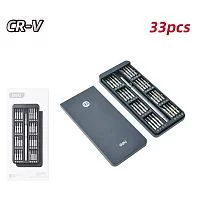 Набор прецизионных отверток Deli DL241033 (отвертка + 32 биты), сталь S2 + Cr-V