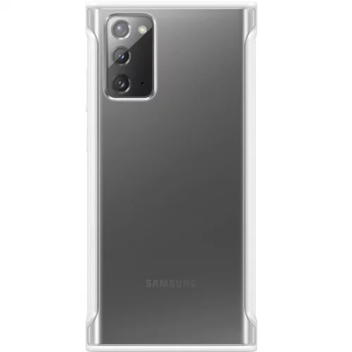 Чехол (клип-кейс) Samsung для Samsung Galaxy Note 20 Clear Protective Cover белый (EF-GN980CWEGRU)