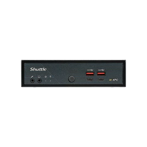 Мини ПК Shuttle NT10H, Intel Ultra5 125H, 2 x DDR5 SODIMM, no SSD, 120w PSU, VESA (77R-NT10H-001-SHU04-MDG)