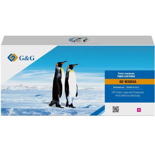 Картридж G&G GG-W2003A, пурпурный / 6000 страниц для HP Color LaserJet Enterprise M751dn