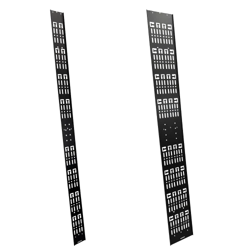 Лоток Вертикальный перфорированный лоток для шкафов LAN-DC 48U и TWT-CBB 47U, шириной 120 мм, черный (LAN-DC-CB-48U-VTR120)