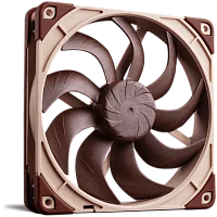 Кулер для корпуса/ Case Cooler Noctua NF-A14x25 G2 LS-PWM (140x140x25mm, 4-pin PWM, 48.03CFM, 11.4dBA, 800RPM, Beige/Brown)