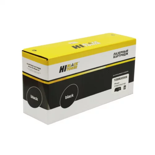 Картридж Hi-Black HB-108R00908, черный, 1500 страниц, для Xerox Phaser 3140/ 3155/ 3160 (989564007)