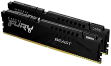 Память оперативная/ Kingston 64GB 6000MT/ s DDR5 CL36 DIMM (Kit of 2) FURY Beast Black (KF560C36BBE2K2-64)
