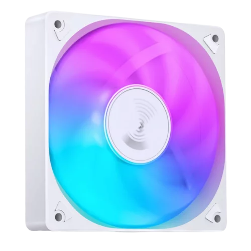 Кулер для корпуса/ Case Cooler JONSBO SL-120CW (120x120x25mm, 4-pin PWM, FRGB, 59.48CFM, 32.0dBA, 1500RPM, White)