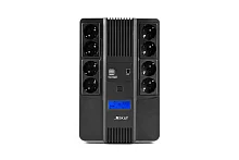 Источник бесперебойного питания (8933) SKAT-UPS 800-AID-IN-1x9-8 ИБП 220В 480Вт, LCD, АКБ 1x 9Ач, line interactive, мод.синус, 8хSchuko,2xUS