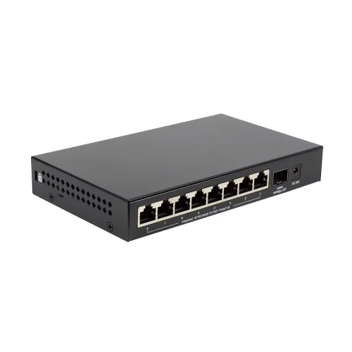 Коммутатор/ Unmanaged Switch 8x100Base-TX PoE, 1x1000Base-X SFP, PoE Budget 80W, metal case (OS1209P/A1A)