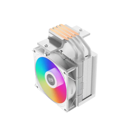 Кулер для процессора/ CPU Cooler PCCooler R400 ARGB WH (180W, 4-pin PWM, 133mm, Al/Cu, 4x6mm, ARGB, 1x92mm, 40.94CFM, 30dBA, 2200RPM, S: 1851/1700/1200/115X, AM5/AM4, white) фото 5