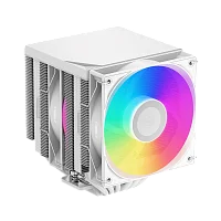 Кулер для процессора/ CPU Cooler PCCooler RT620Pro TC ARGB WH (265W, 4-pin PWM, 157.5mm, Al/Cu, 6x6mm, 2x120mm, 73.32CFM, 34.9dBA, 2200RPM, S: 1851/1700/1200/115X, AM5/AM4, white)