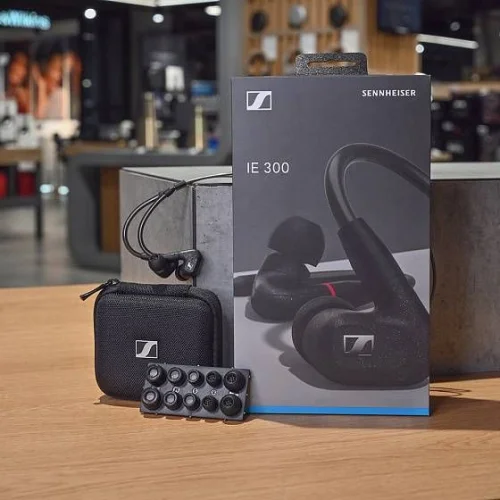 Наушники вкладыши Sennheiser IE 300 1.25м черный проводные крепление за ухом (509104) фото 9