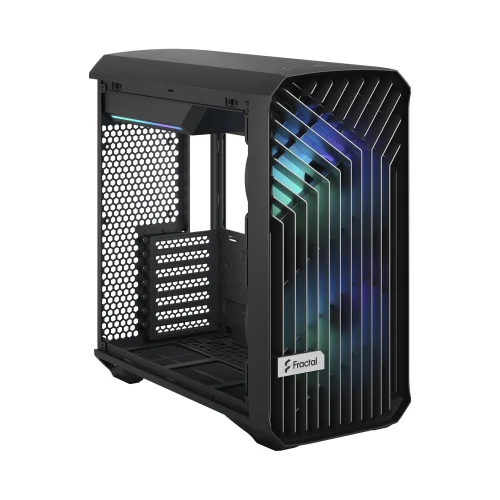 Корпус ПК без блока питания/ Case Fractal Design Torrent Compact RGB TG Light Tint, Midi-Tower, 2x180mm RGB, 2xUSB-A 3.2 + 1xUSB 3.2 Type-C E-ATX, SSI-CEB, ATX, mATX, mITX Black (FD-C-TOR1C-02) фото 6