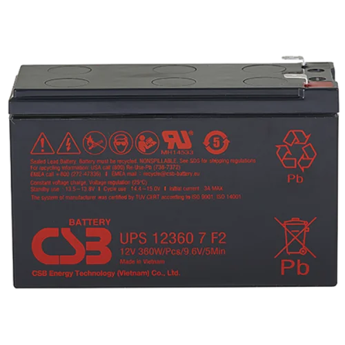 CSB Аккумуляторная батарея для ИБП 12360 7 (12V/ 7.5Ah) (UPS123607 F2 CSB)