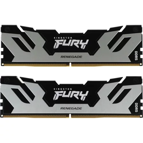 Модуль памяти Kingston 48GB DDR5 8800 FURY Renegade Silver RGB On-Die ECC CUDIMM CL42 kit 2*24gb (KF588CU42RSK2-48)