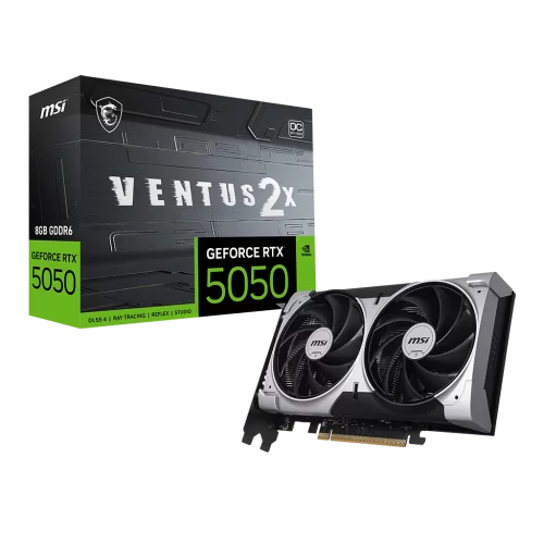 Видеокарта MSI RTX5050 VENTUS 2X OC 8GB GDDR6 128bit 3xDP HDMI 2FAN RTL (RTX 5050 8G VENTUS 2X OC)