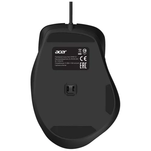 Мышь компьютерная/ Проводная мышь Acer OMW120 оптическая (2000dpi) USB (6but) black (ZL.MCEEE.00H) фото 4
