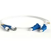 Кабельная сборка Hyperline FC-D2-9A1-FC/ UR-LC/ UR-H-3M-LSZH-WH Патч-корд волоконно-оптический (шнур) SM 9/ 125 (G.657), FC/ UPC-LC/ UPC, 2.0 мм, duplex, LSZH, 3м (FC-D2-9A1-FC/UR-LC/UR-H-3M-LSZH-WH)