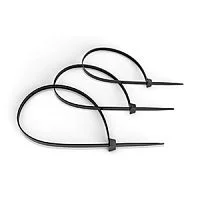 Стяжка нейлоновая неоткрывающаяся, безгалог., 150x2.5мм, черная (100 шт) Cabeus CTBL-150 Стяжка нейлоновая неоткрывающаяся, безгалогенная (halogen free), 150x2.5мм, черная (100 шт)