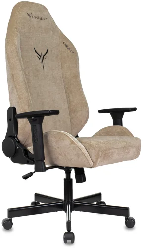 Кресло игровое Knight N1 Fabric бежевый Light-21 с подголов. крестов. металл (KNIGHT N1 BEIGE) фото 8
