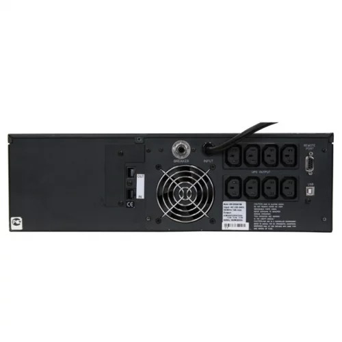 Источник бесперебойного питания Powercom King Pro RM KIN-1200AP LCD 960Вт 1200ВА черный/ UPS Powercom King Pro RM KIN-1200AP LCD 960W 1200Va black фото 2
