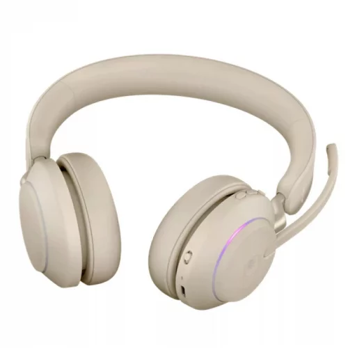 Гарнитура беспроводная/ Jabra Evolve2 65, Link380a MS Stereo Beige фото 2