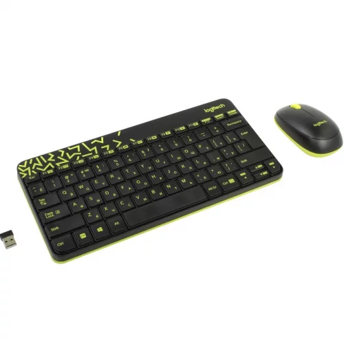 Комплект (клавиатура + мышь)/ Logitech Wireless Desktop MK240 Nano Black Retail Combo (920-008213) фото 3