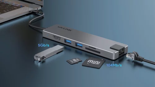 Док-станция WAVLINK USB-C Travel Mini (WL-UHP3409) фото 4