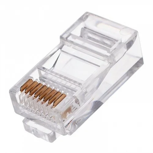 Gembird Вилка RJ-45 (8P8C) универсальная. кат.5e. со сквозным отверстием (100 шт.) (LC-PTU-01/ 100) (LC-PTU-01/100)