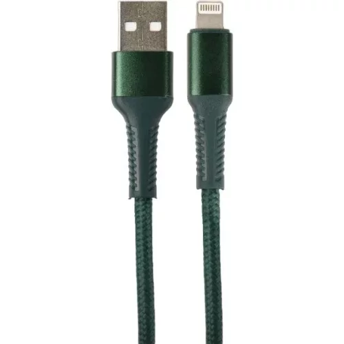 PERFEO Кабель USB A вилка - Lightning вилка, 30W, зеленый, длина 1 м., AVANGARD (I4334) фото 2