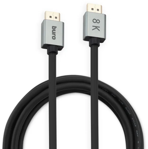 Кабель аудио-видео Buro V1.4 DisplayPort (m)/DisplayPort (m) 5м. позолоч.конт. черный (BHP-DPP-1.4-5G) фото 2