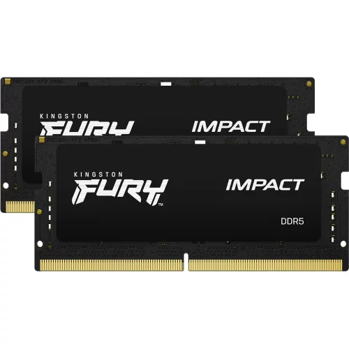 Модуль памяти SO-DIMM DDR 5 DIMM 32Gb PC48000, 6000Mhz, Kingston FURY Impact XMP CL38 (Kit of 2) (KF560S38IBK2-32)