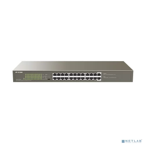 IP-COM G1124P-24-250W Коммутатор неуправляемый PoE, 24 порта, 24x1 Гбит/ с, PoE 24x30Вт (до 225Вт), установка в стойку