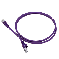 Патч-корд RJ45 - RJ45, 4 пары, FTP, категория 6, 5 м, фиолетовый, LSZH, LANMASTER LAN-PC45/S6-5.0-VI