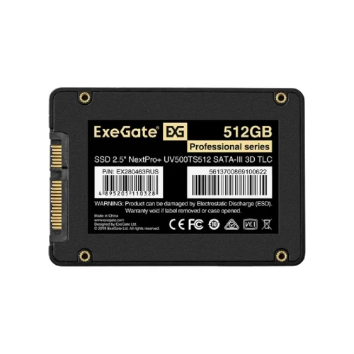 ExeGate SSD 512GB Next Pro+ Series EX280463RUS {SATA3.0} фото 2