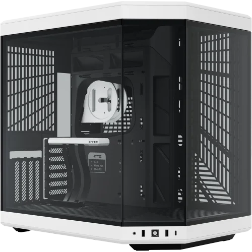 Корпус без блока питания/ Case HYTE Y70, Midi-Tower, TG, no fans, 2xUSB-A 3.2, 1xUSB Type-C, E-ATX, ATX, mATX, mITX Black Panda (CS-HYTE-Y70-BW)